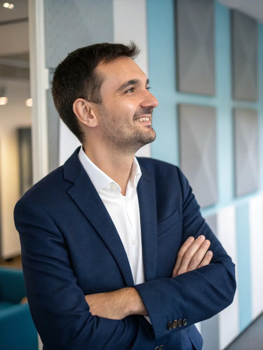 A professional headshot of Mr. Sipho Nkosi, a successful tech entrepreneur, looking directly at the camera with a friendly expression. He is wearing a smart casual outfit.